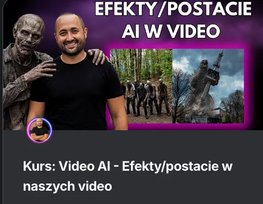 Kurs Video AI: efekty i postacie w naszych wideo