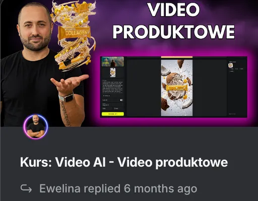 Kurs Video AI: wideo produktowe