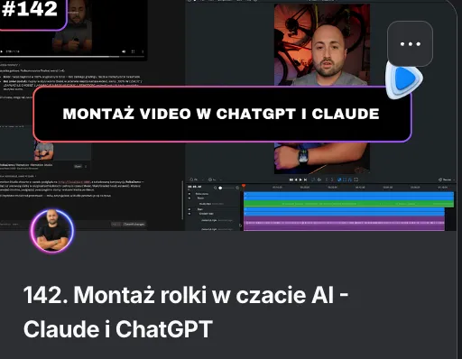 Lekcja AIsfery: montaż rolki w czacie AI, Claude i ChatGPT
