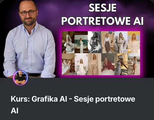Kurs Grafika AI: sesje portretowe AI