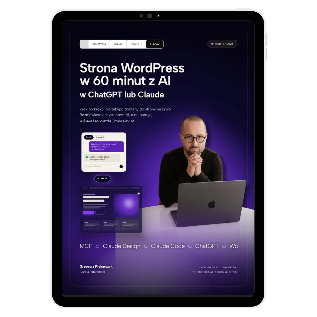 Strona Wordpress w 60 minut z AI